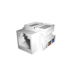 PowerFiber Jack Rj45 Blanco Cat5E