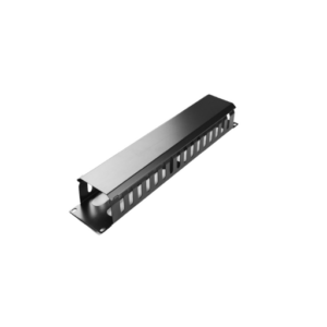 PowerFiber ORGANIZADOR DE CABLEADO CON TAPA 2 UNIDADES