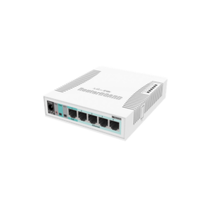 Mikrotik RB260GS with 5 Gigabit ports and SFP cage, SwOS, plastic case, PSU