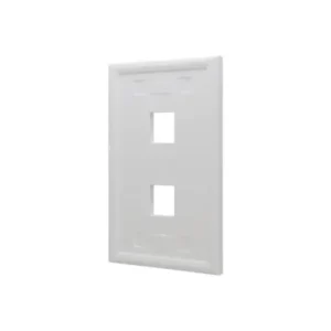 PowerFiber Tapa Bastidor 2 Puertos RJ45 CAT5E-CAT6